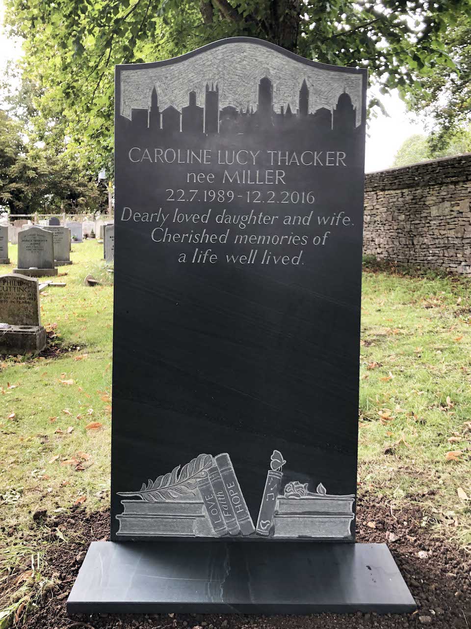 carved slate headstone 2